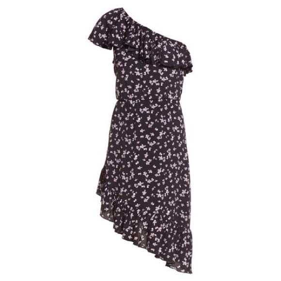 Leith One-Shoulder Ruffle Dress NWT - Picture 5 of 14